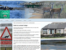 Tablet Screenshot of lochside-cottage.co.uk